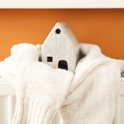 Start of the heating season concept, providing heat in the house